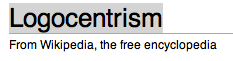 Logosentrisme (Wikipedia.org)