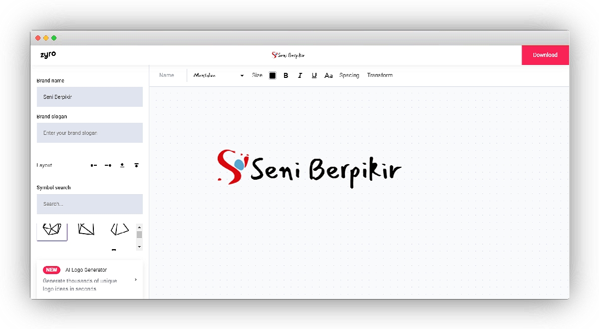Free Logo Maker by Zyro
