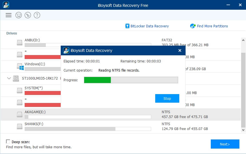 iboysoft scan file yang hilang