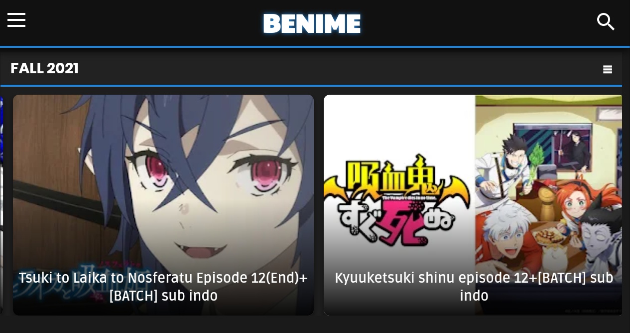 Situs nonton anime online sub Indo