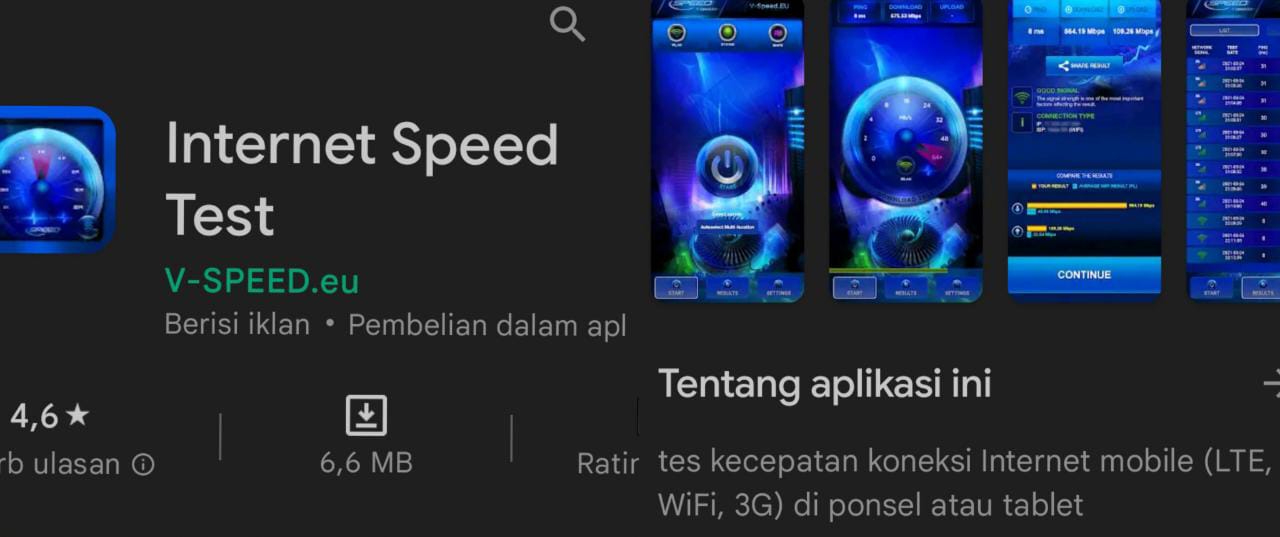 Cara cek kecepatan jaringan internet 