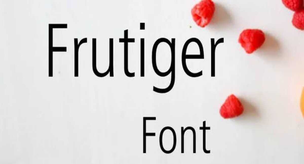 Huruf Frutiger 