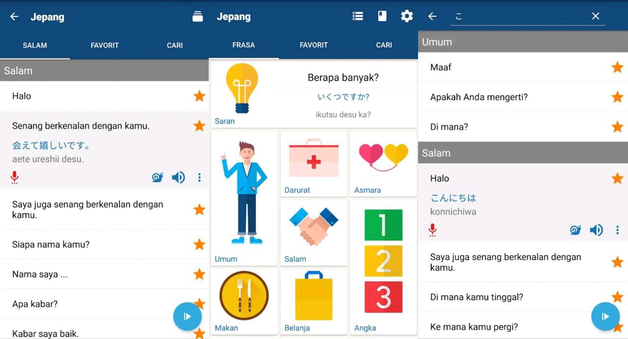 Aplikasi belajar bahasa Jepang 