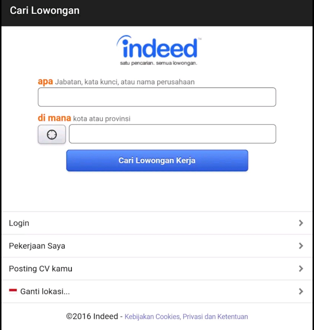 Aplikasi cari kerja 