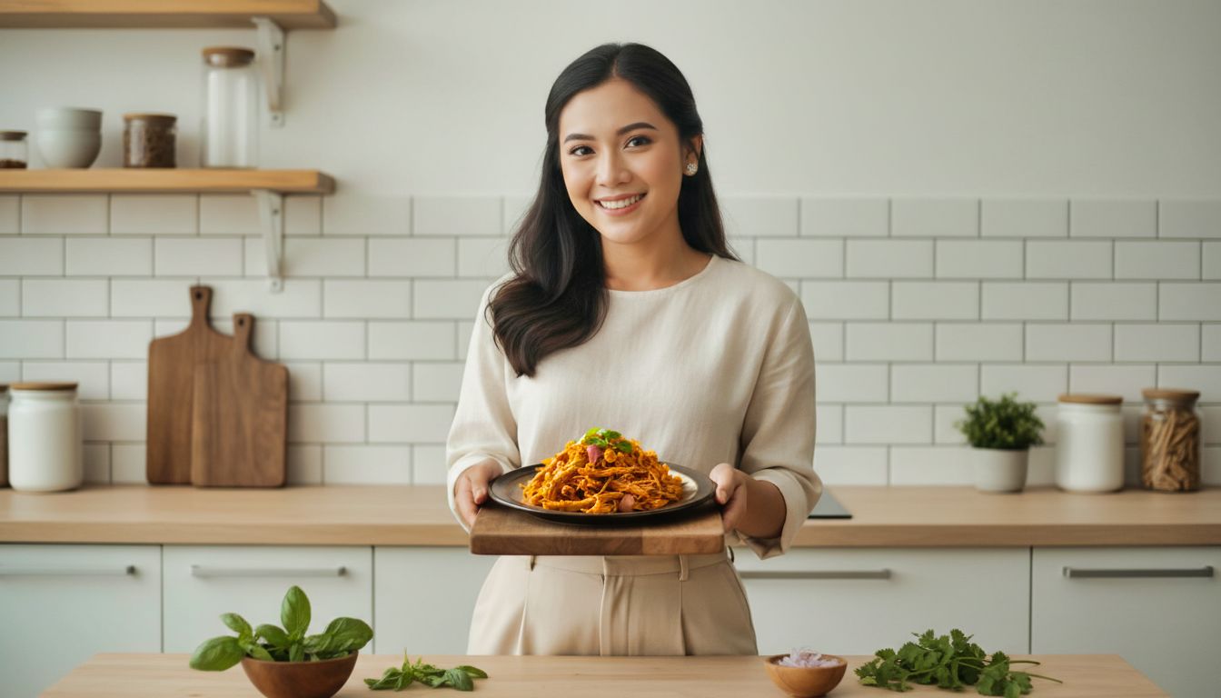 Kannaya Nareswari Memasak Ayam Suwir