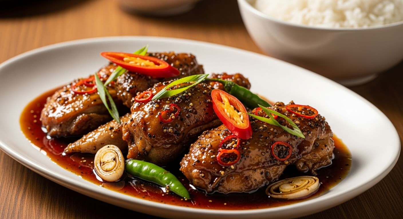 Ayam saos teriyaki Lada Hitam
