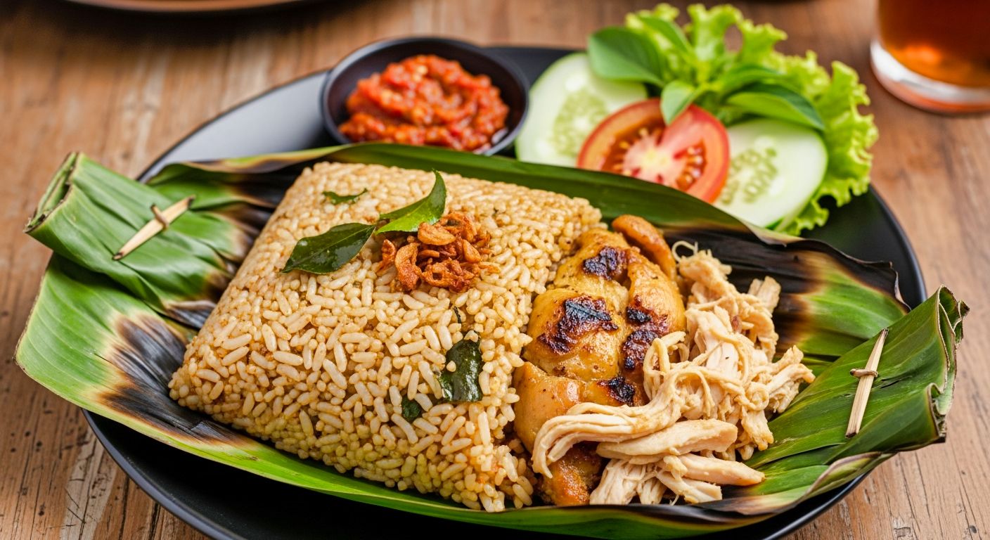 Nasi Bakar Ayam