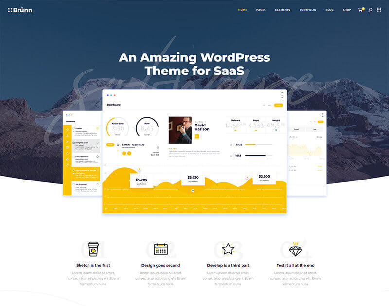Brünn wordpress theme