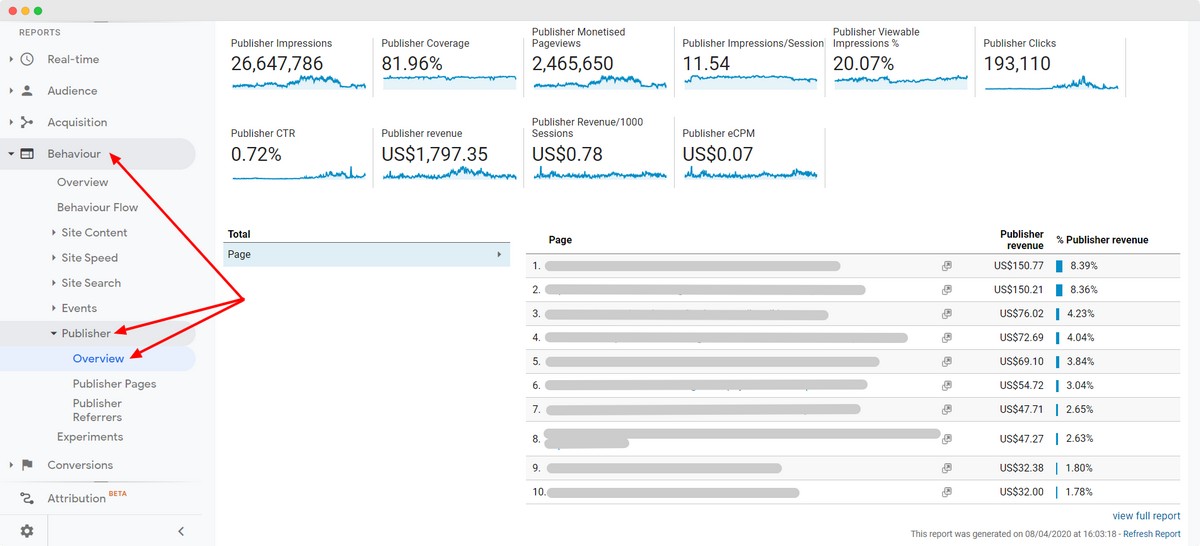 Cara Melihat Laporan Pendapatan Google Adsense di Google Analytics