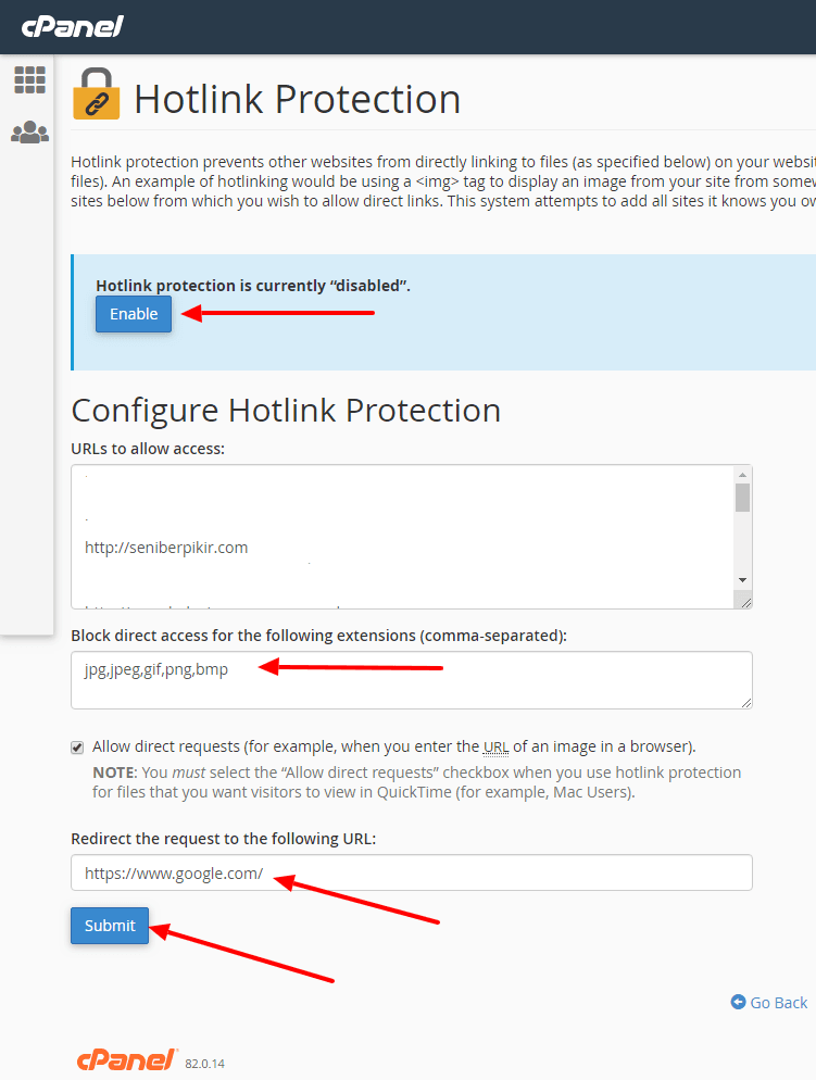 Cara Melindungi Blog Dari Hotlink di cpanel