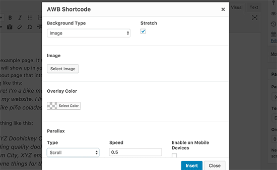 Cara Membuat Efek Parallax di Postingan WordPress - Advanced WordPress Backgrounds1