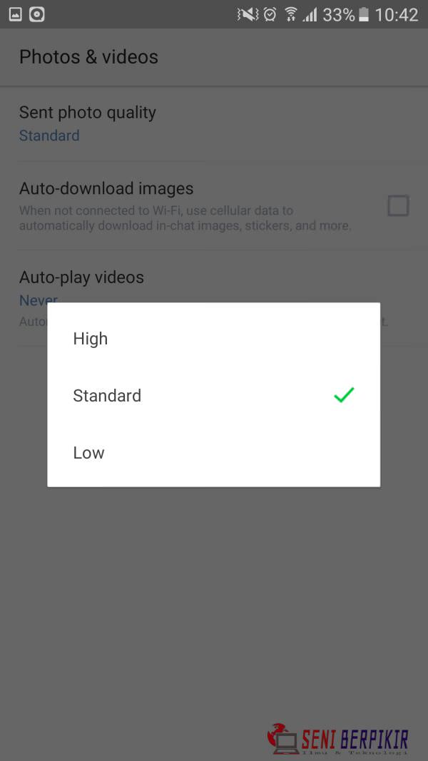 Cara Mengganti Kualitas Gambar di LINE Messenger - 5