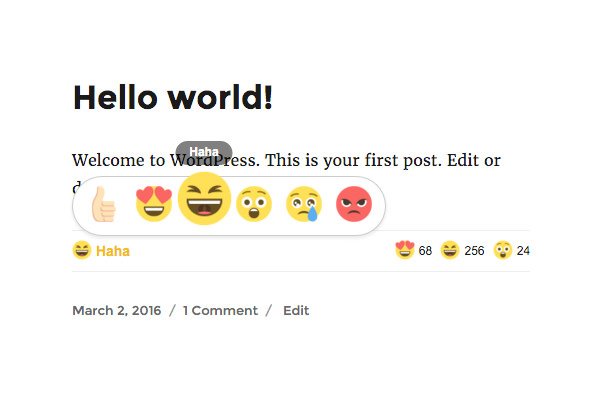 Facebook Reactions di WordPress - 3