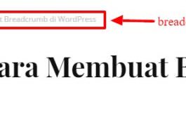 cara membuat breadcrumb di wordpress