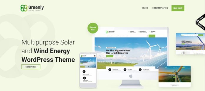 Greenly - Ecology & Solar Energy WordPress Theme