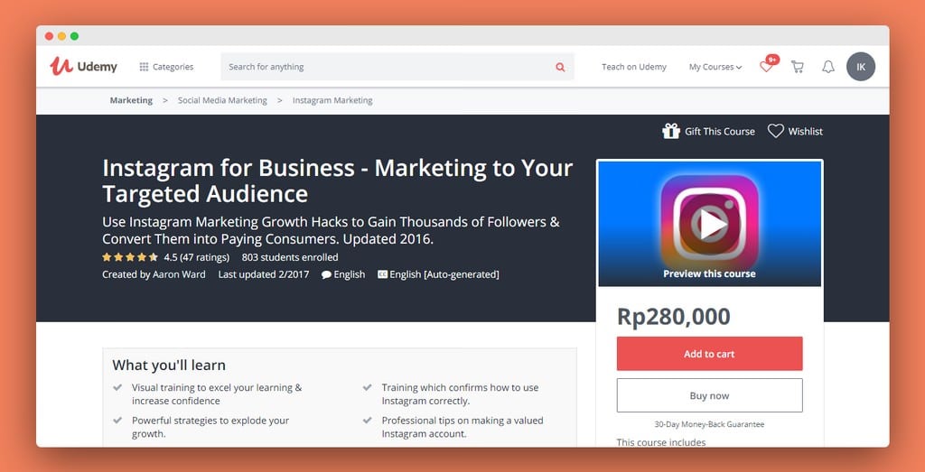 Instagram for Business - Marketing to Your Targeted Audience Udemy