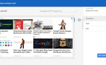 cara menggunakan Matched Content Google Adsense - 3