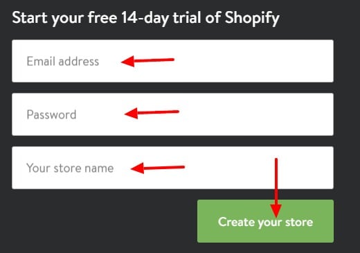 Membuat Toko Online dengan Shopify - daftar 2