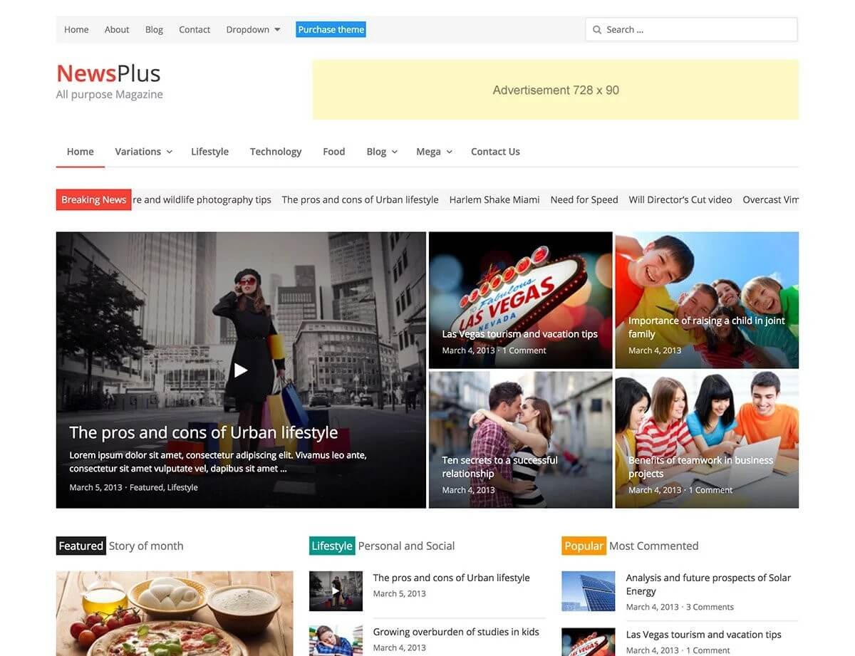 NewsPlus - News and Magazine WordPress theme