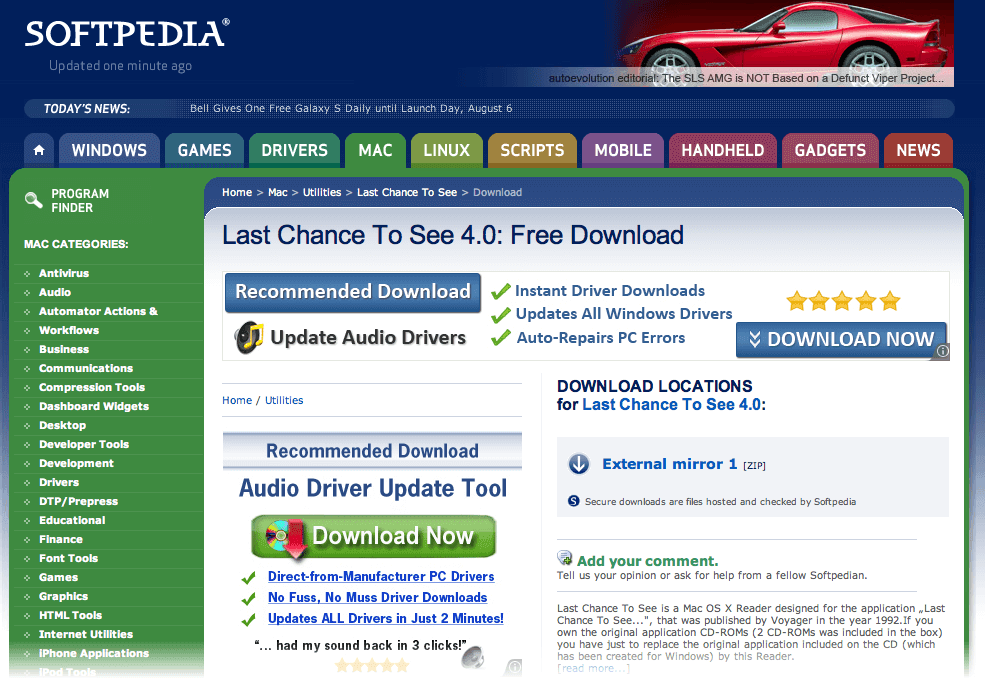 Softpedia - Website Untuk Download Software Windows Gratis
