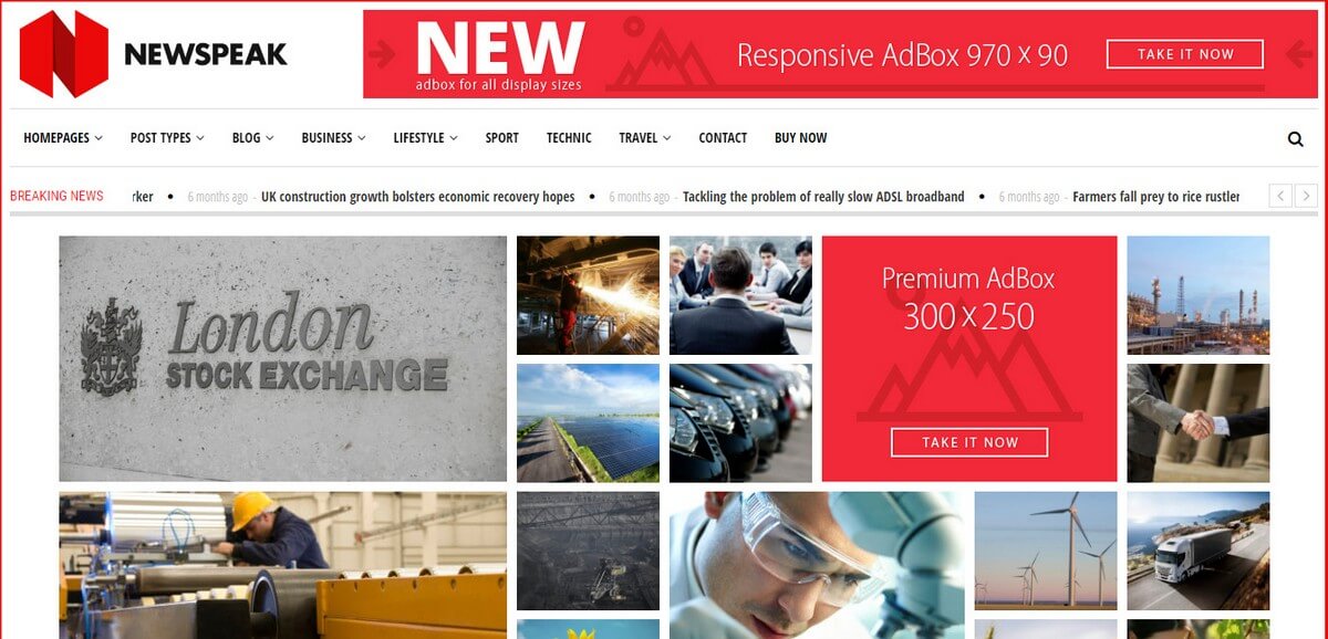 Tema WordPress Premium Terbaik Untuk Google Adsense - newspeak