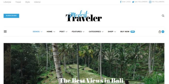 Theme WordPress Terbaik Untuk Personal Blogger - authentic