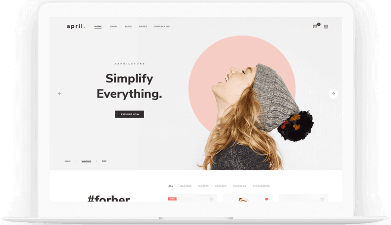 Theme WordPress Untuk Toko Online Terbaik - april