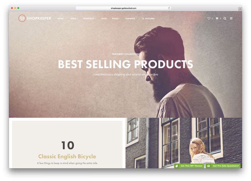 Theme WordPress Untuk Toko Online Terbaik - shopkeeper