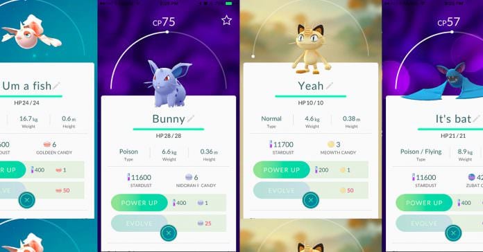 Tips dan Trik Bermain Pokemon Go lengkap - rename Pokemon