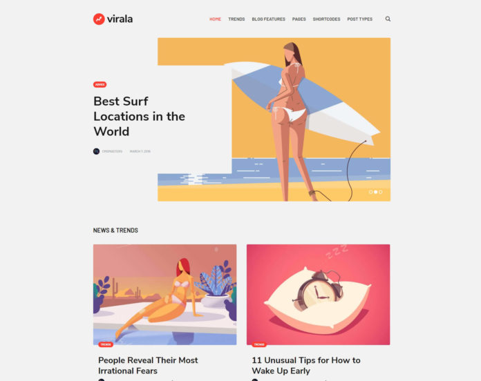 Virala wordpress theme