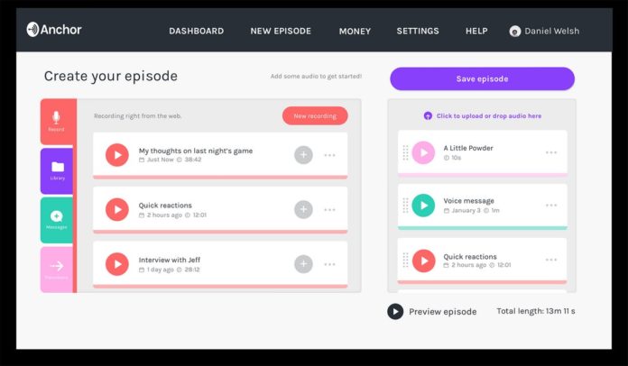 anchor publish podcast