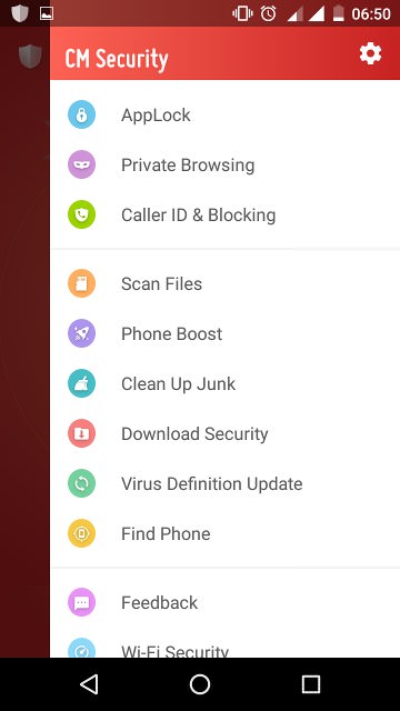 aplikasi antivirus terbaik untuk Android - CM Security