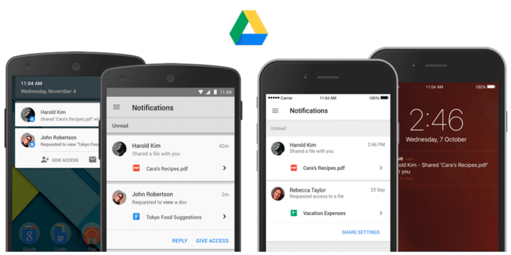 aplikasi iPhone untuk blogger - google drive