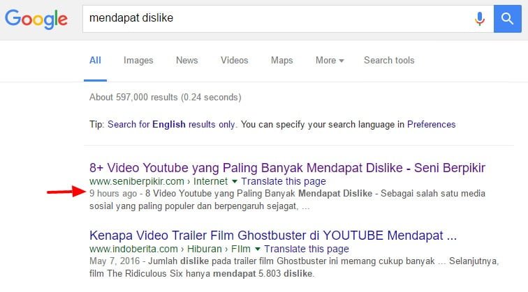 blog cepat terindeks Google - hasil 2