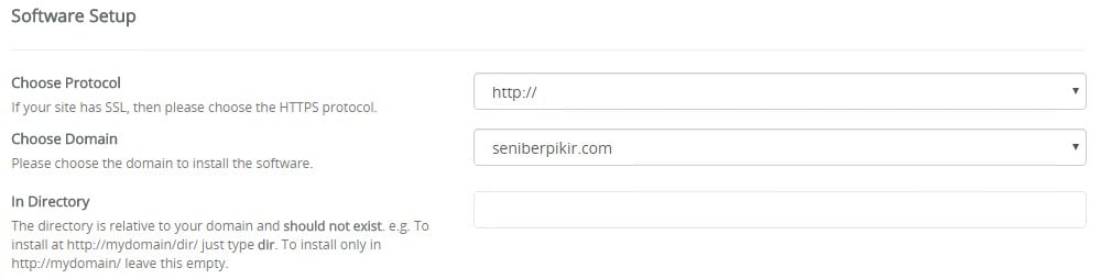 cara membuat blog wordpress self-hosted - software setup