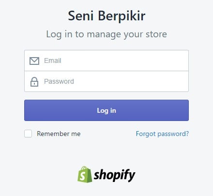 cara menggunakan custom domain di shopify - login admin shopify