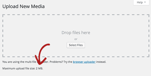 cara upload file berukuran besar di WordPress