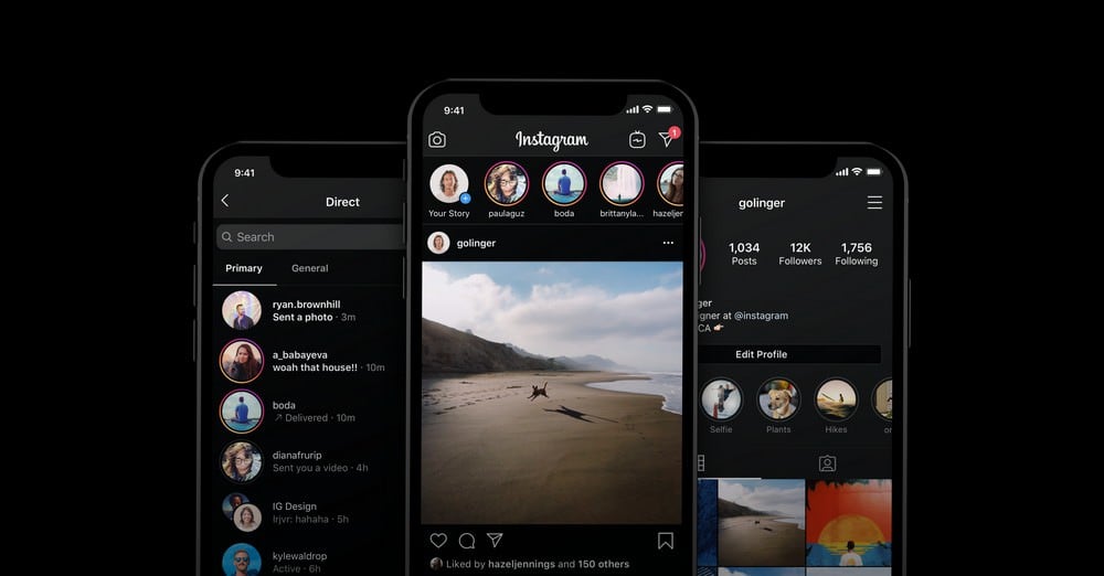 fitur dark mode instagram