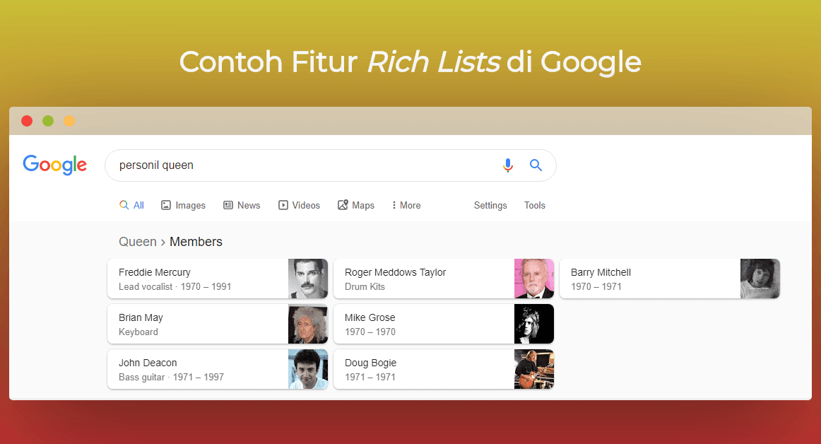 fitur rich lists google