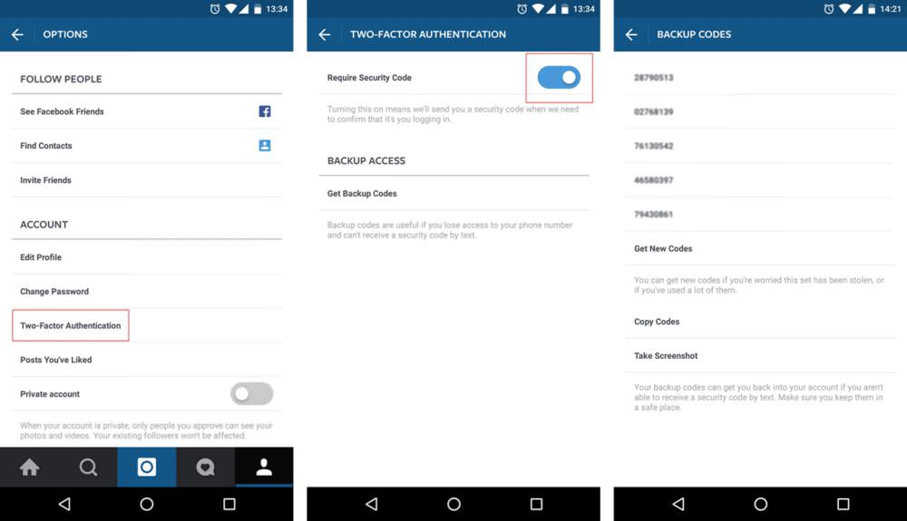 fitur terbaru instagram - otentikasi dua langkah