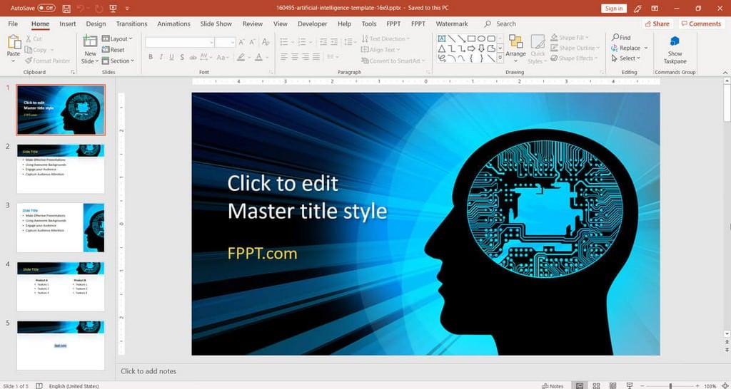 free powerpoint templates fppt