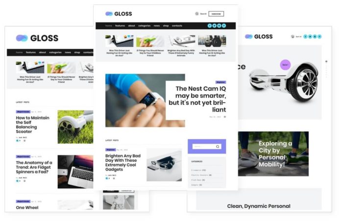 gloss wordpress Theme