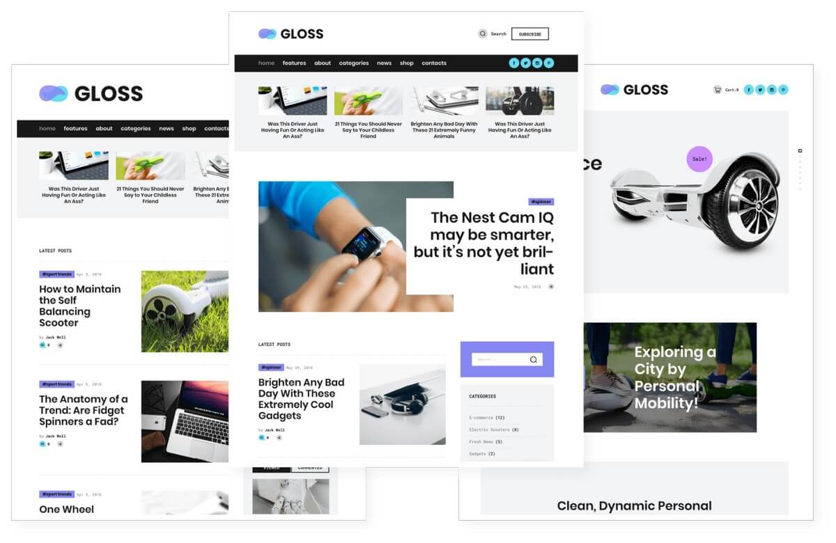 gloss wordpress Theme