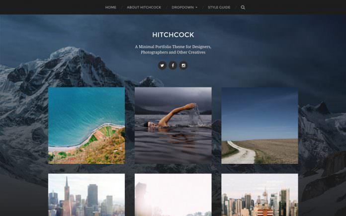 hitchcock - theme wordpress terbaik untuk personal blogger