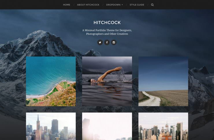 hitchcock - theme wordpress terbaik untuk personal blogger