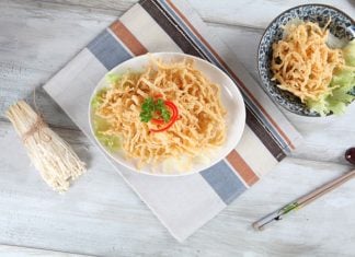 Menikmati Jamur Enoki Goreng Enak di Jakarta jamur enoki goreng jakarta