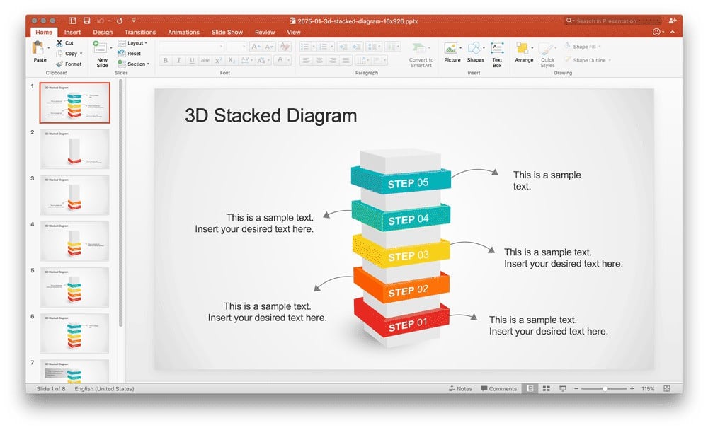 powerpoint templates stacked-diagram-powerpoint-template