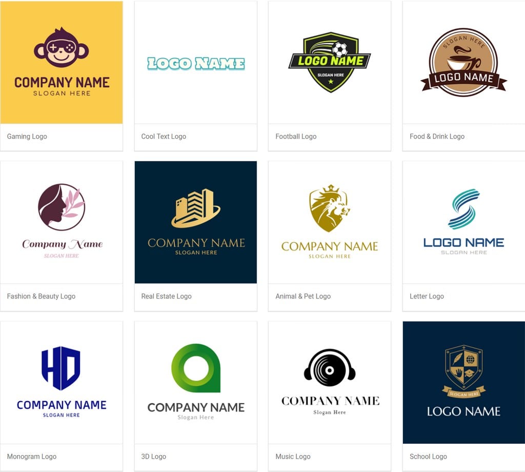 review designevo aplikasi pembuat logo gratis - pilihan template logo
