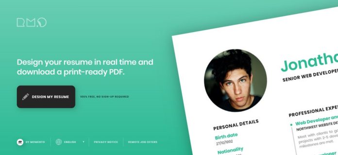 situs untuk membuat cv resume - resume maker online