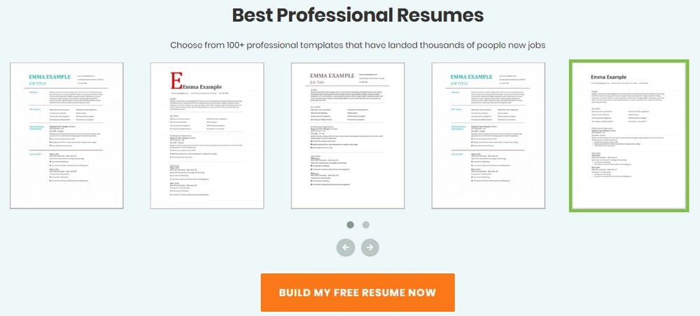 situs untuk membuat resume - buildfreeresume